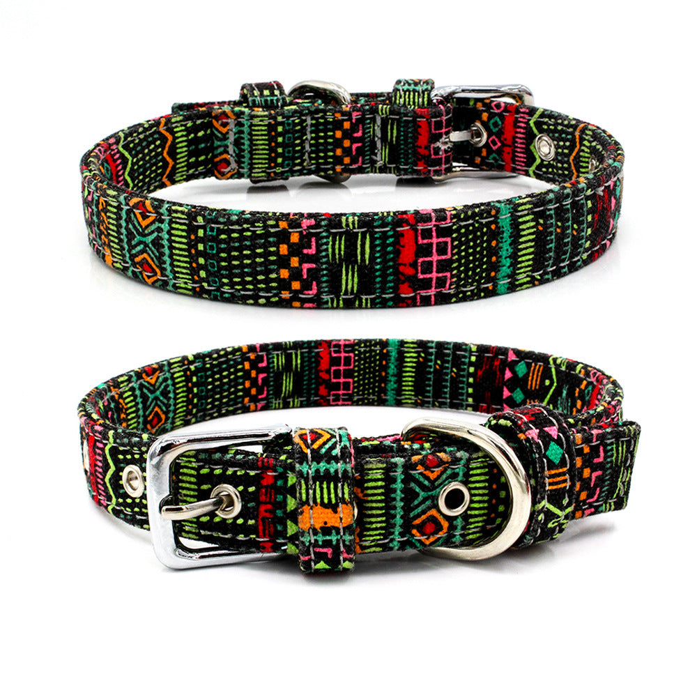 Strong and Durable Double Layer Traction Dog Collar