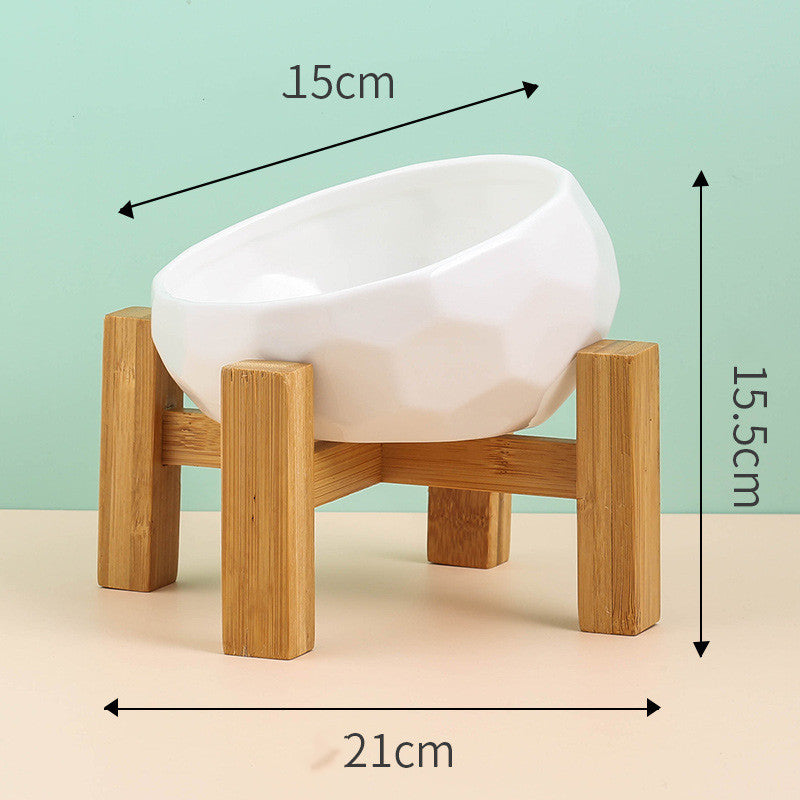 Unique Shaped Ceramic Pet Feeding Bowl