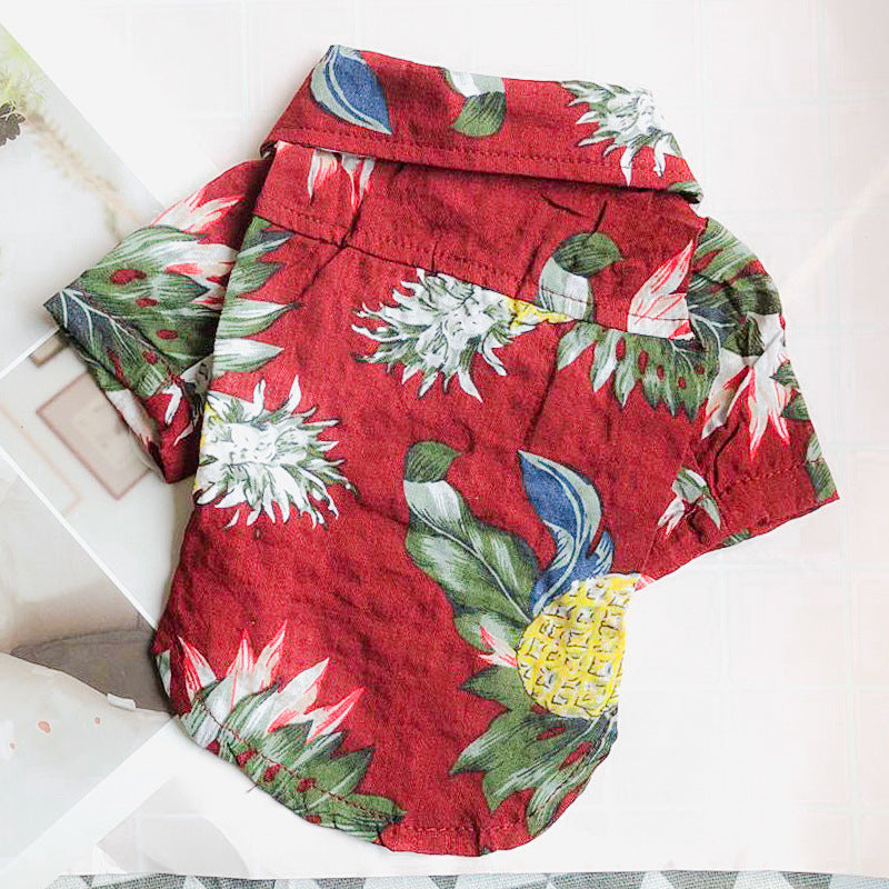 High-Quality Fabrics Trendy Hawaiian Pets Shirt