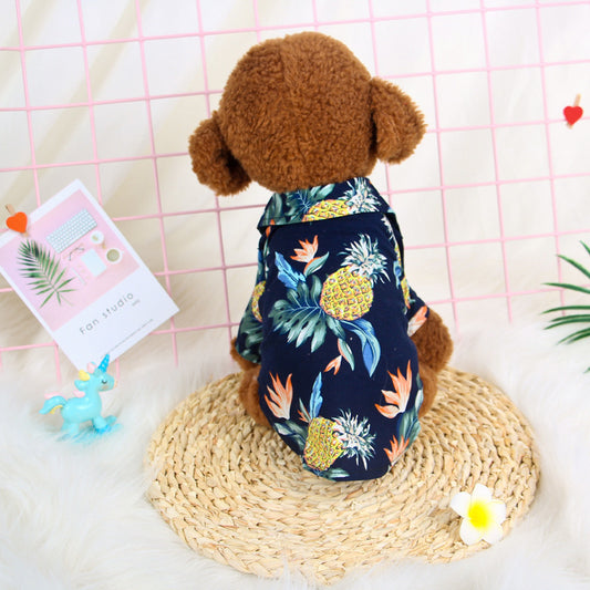 High-Quality Fabrics Trendy Hawaiian Pets Shirt