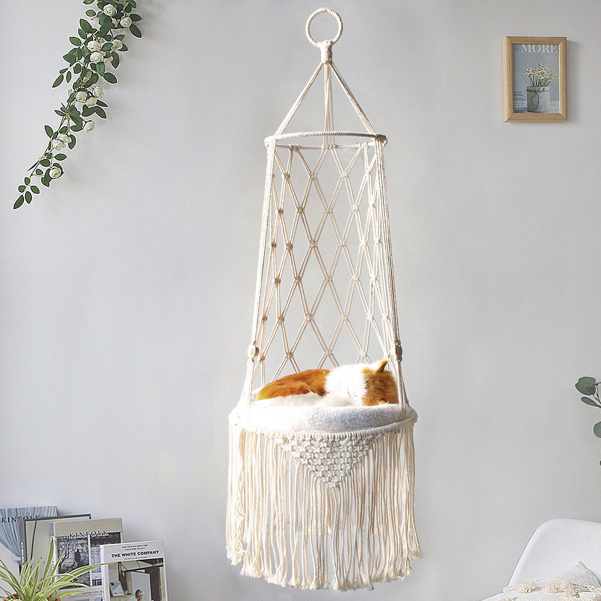 Macrame Pets Bed Wall Hanging Swing