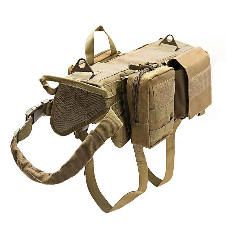 Molle System Adjustable Military Vest With Tactical Dog Harness