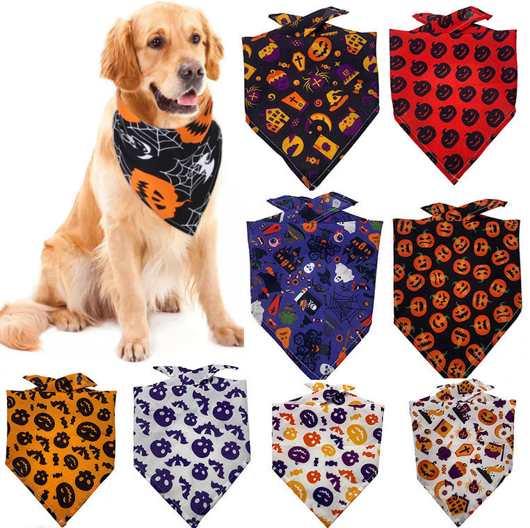 Stylish Pet Drool Scarf: Triangle Towel for Dry & Tidy Pets