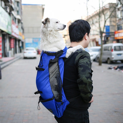 Double Shoulder Portable Pet Carrier Backpack For Outdoor Travel