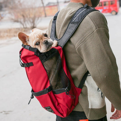 Double Shoulder Portable Pet Carrier Backpack For Outdoor Travel