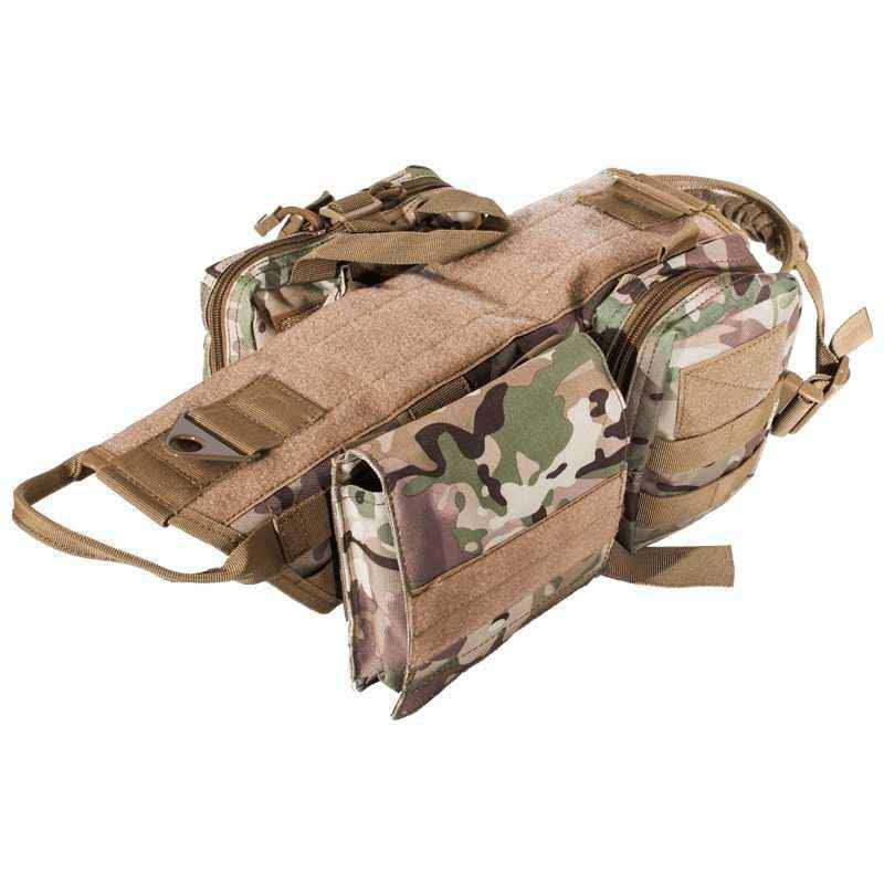 Molle System Adjustable Military Vest With Tactical Dog Harness