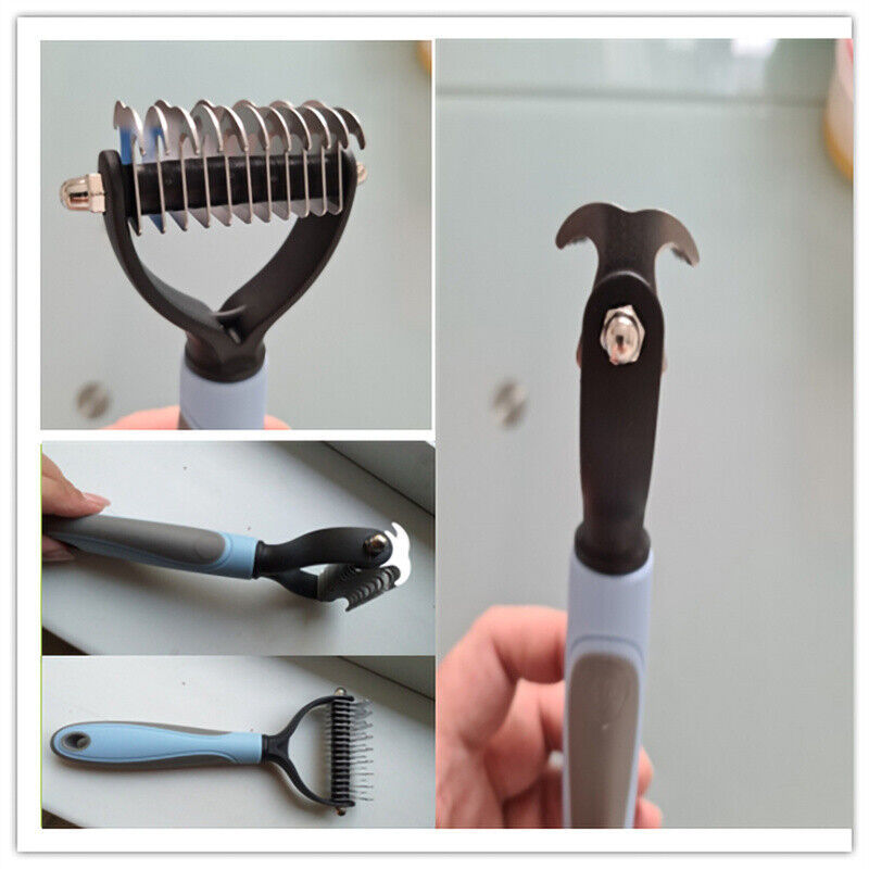 Skin Friendly Double Sided Shedding And Dematting Hair Removal Comb