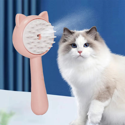 Rechargeable Multifunctional Pets Grooming Brush For Self Cleaning & Massage