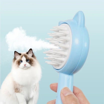 Rechargeable Multifunctional Pets Grooming Brush For Self Cleaning & Massage