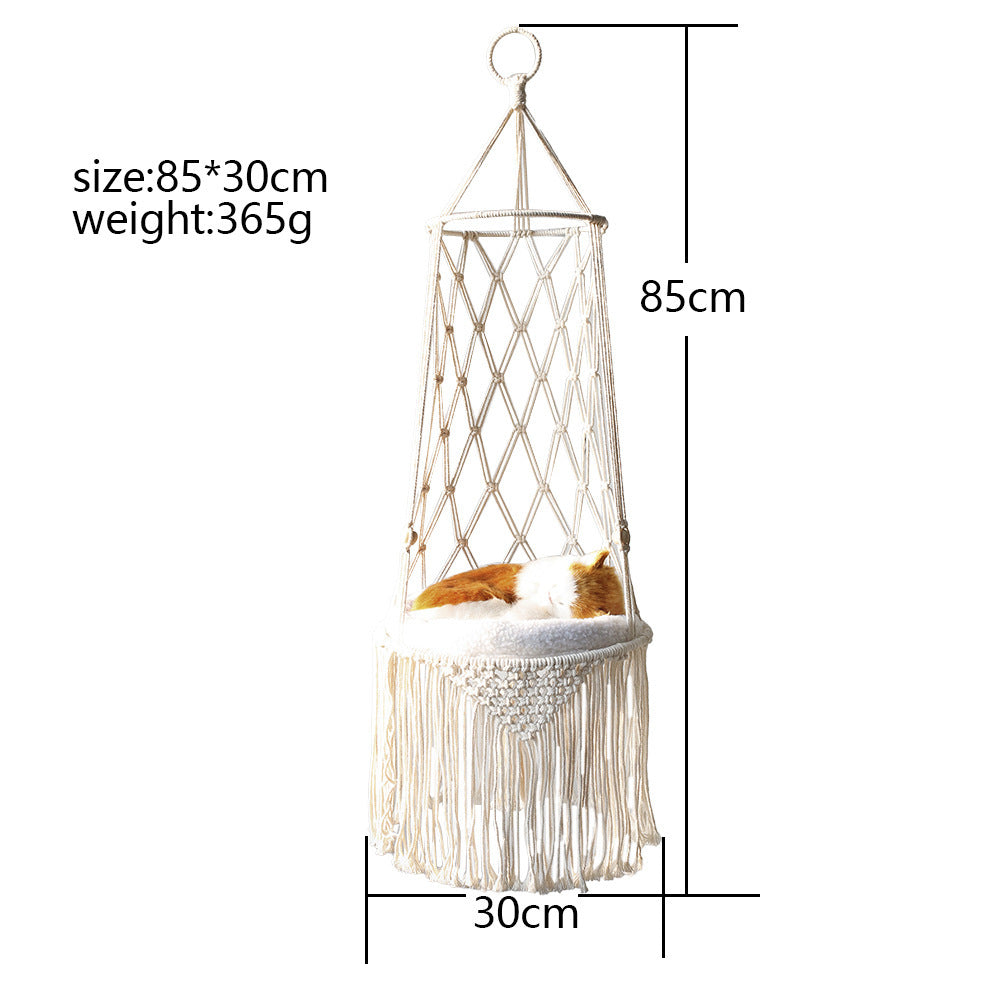 Macrame Pets Bed Wall Hanging Swing