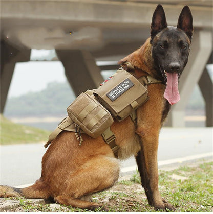 Molle System Adjustable Military Vest With Tactical Dog Harness